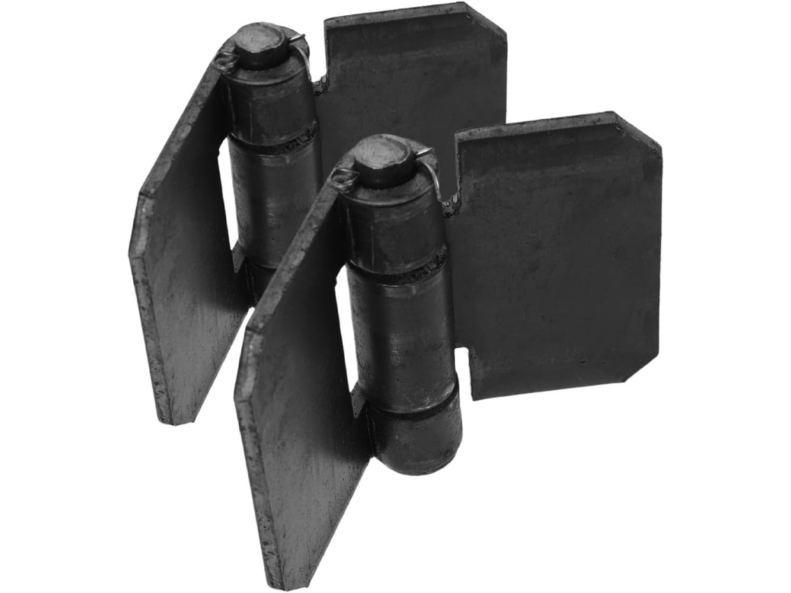 Dobradiças De Portão Soldáveis Alta Resistência Lurrose, Com Design Em Ferro Espesso, 2 Peças, Removíveis, Para Portas