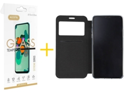 Kit Capa + Película 1 X iPhone 11 Skyhe Gandy Flip Cover Preto