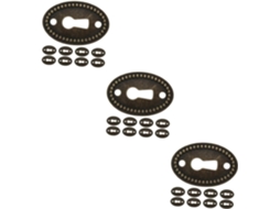 Gatuida Conjunto De 36-placas Cobertura Para Orifício Fechadura, Placas De Inserção Para Orifícios Fechadura, Tampas