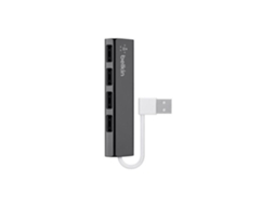 Hub Ultrafino Belkin F4u042bt 4 Portas Usb 2.0 Plug And Play Preto Brilvibera