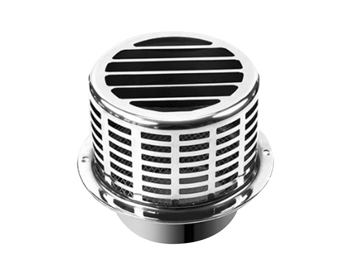 Chaminé Inox 304 100mm Exaustão Capa Resistente Chuva
