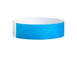 Conjunto de 500 Pulseiras de Papel Colorido e À Prova D'água BRILVIBERA (azul)