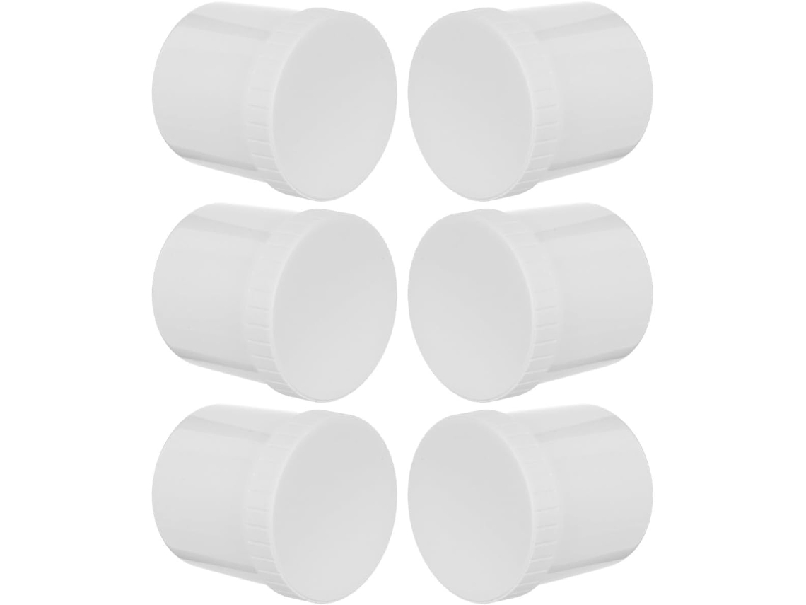 Conjunto De 6 Recipientes Herméticos Para Grãos Café Tehaux 500ml Com Tampas Rosca, Em Hdpe, Ideais Para Cozinha E