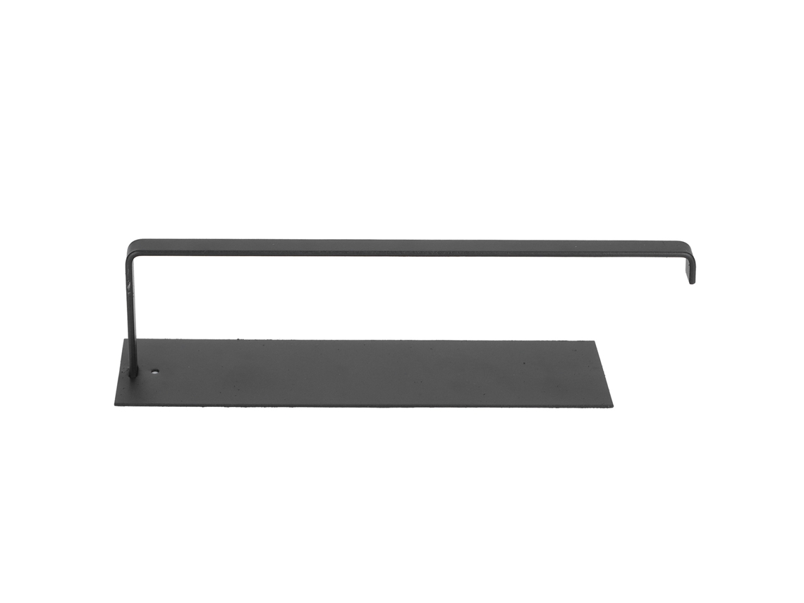 Suporte Papel Toalha Autoadesivo Armário Preto Mate
