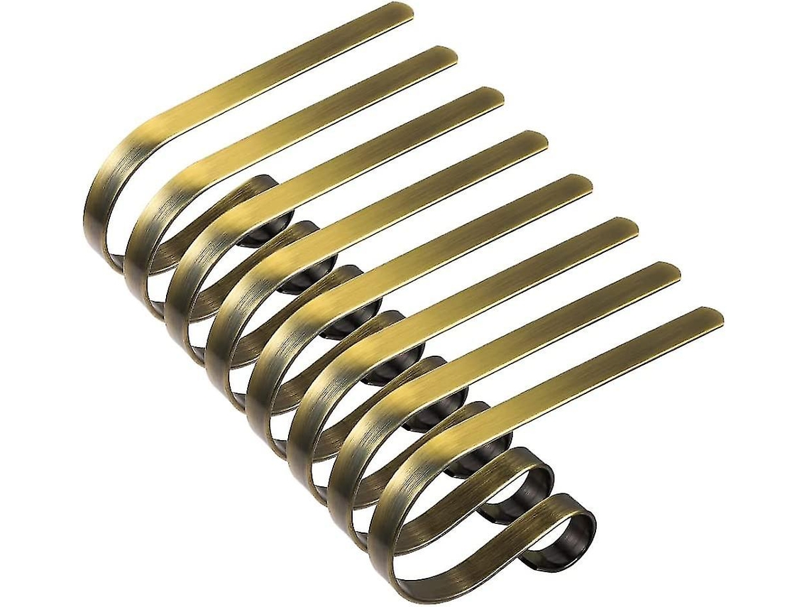 Conjunto De 6 Ganchos De Metal Multifuncionais Para Pendurar Meias De Natal E Decorar A Lareira. Hengjian