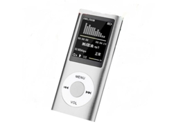 Leitor Mp3 Rádio Hifi Tela Lcd Digital Fm Prata Yizhood