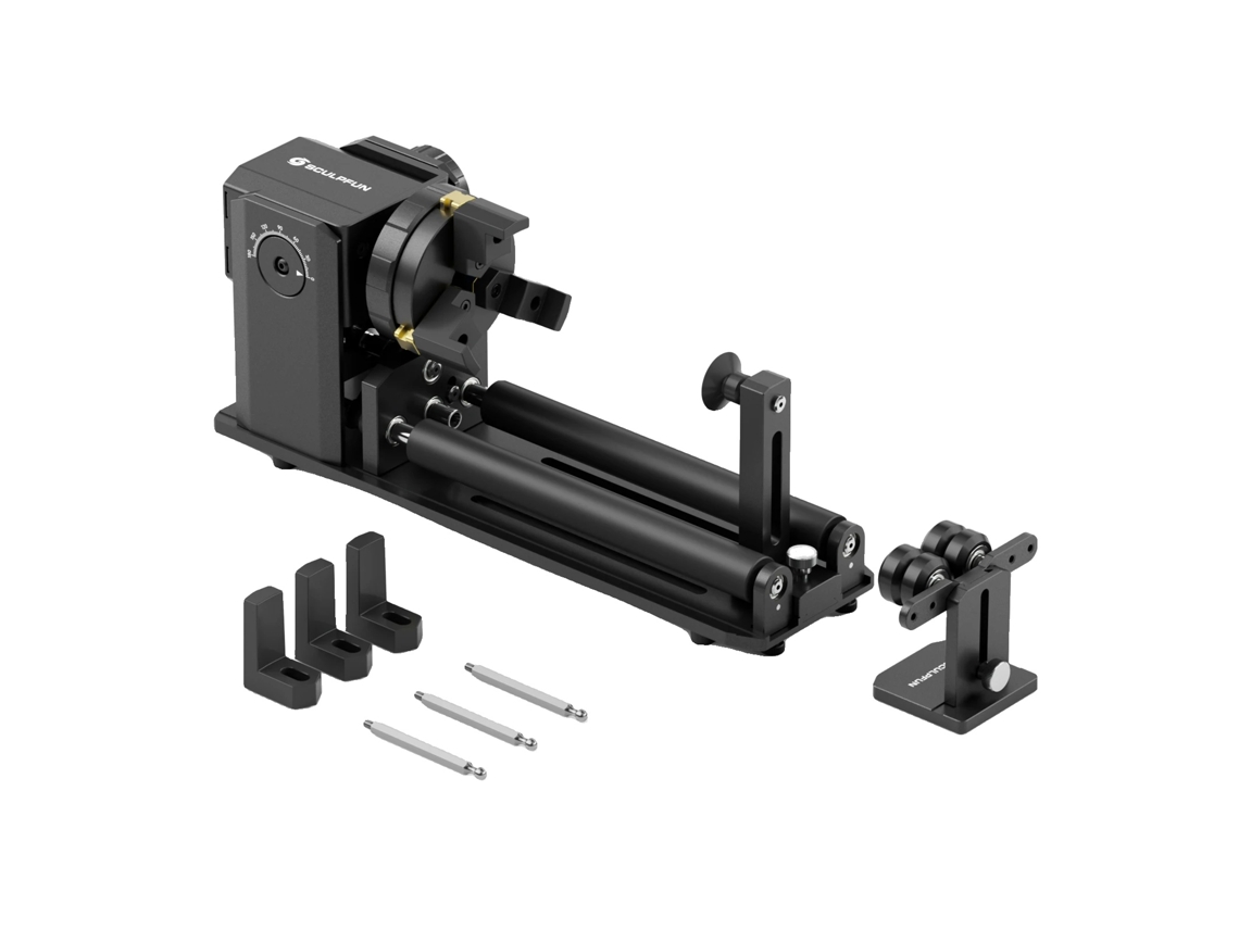 Sculpfun Ra Pro Max Roller, Módulo Rotativo Multifuncional, Ângulo Ajustável De 180°, Ampla Compatibilidade Oem