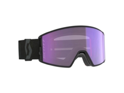 SCOTT Máscara Esqui React Light Sensitive Preto Light Sensitive Blue Chrome/CAT2-3