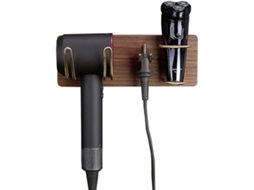 Suporte de Secador Cabelo para Dyson Supersônico e Parede Outlet Ban Heiro Madeira Ba GOKOCO
