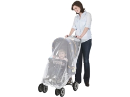 Mosquiteiro para Carrinho de Bebê, Conforto e Berço, 3 Peças, Branco AQUAFORGE
