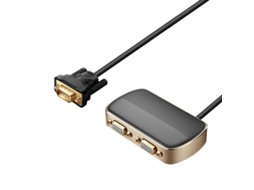 Divisor VGA 1080p, Switch VGA, 1 entrada, 2 saídas, Macho para Fêmea, Cabo de 1 m para Computador Desktop Slowmoose