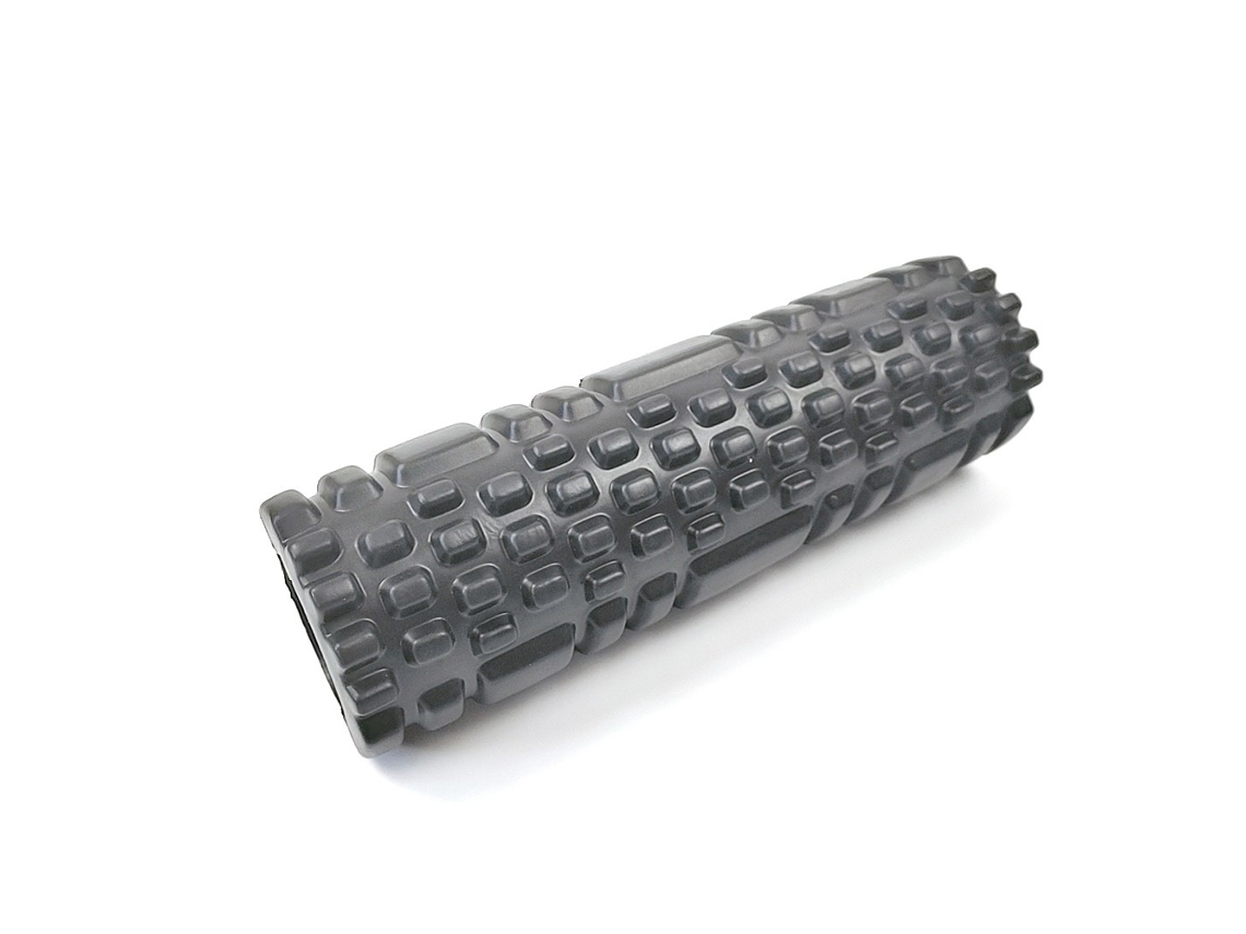 Academia E Pilates Com Rolo De Ioga 26 Cm Para Massagem Nas Costas, Bloco Ioga, Equipamento Exercícios Casa, Preto-aquaforge