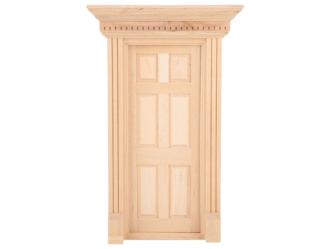 Acessório De Porta Miniatura Vintage 1:12 Para Casa De Boneca Móveis Brinquedo