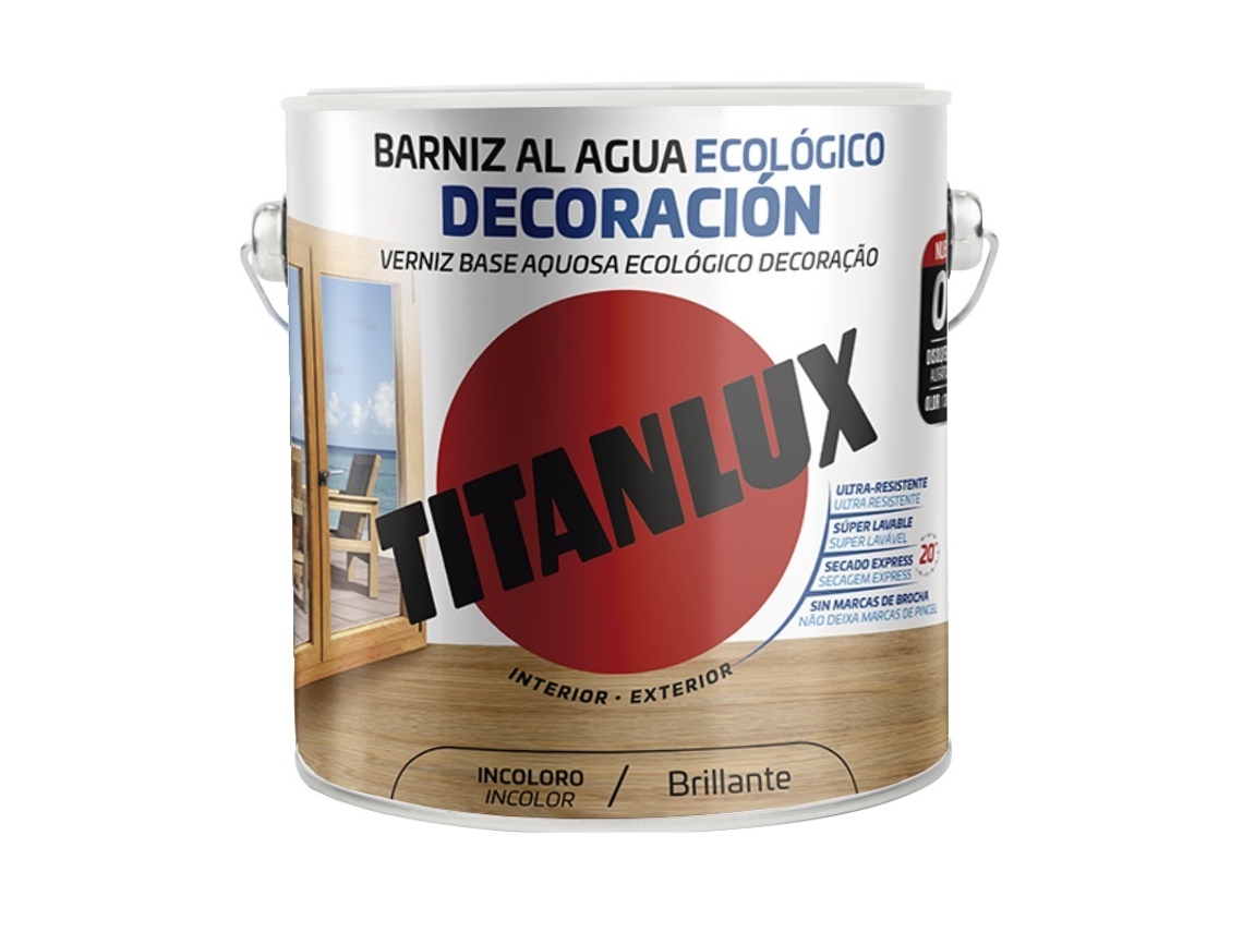 Verniz Aquoso Incolor Brilhante 2.5L Titanlux