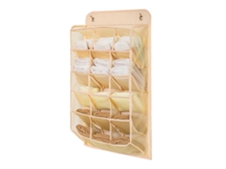 Organizador de Roupa Íntima Hanging para Armário com 15 Bolsos Malha Oxford