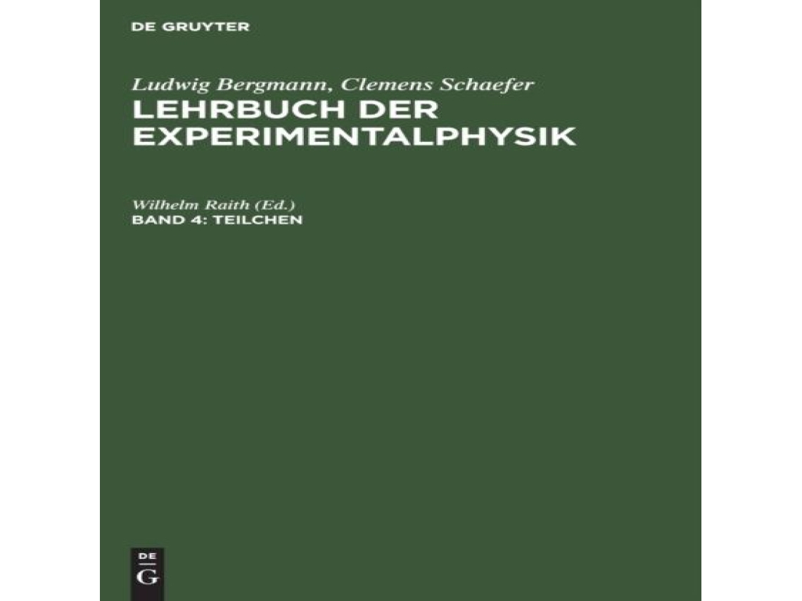 Livro Teilchen de De Gruyter (Alemão)