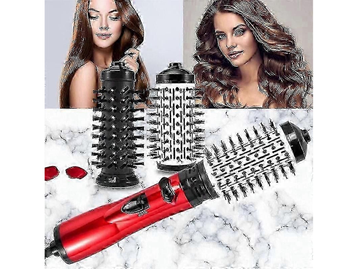 O Secador De Cabelo Rotativo, Modelador De Ar Quente 3 Em 1, Pode Secar, Cachear E Alisar O Cabelo Com Sua Escova Secadora Iônica Negativa De 3 V