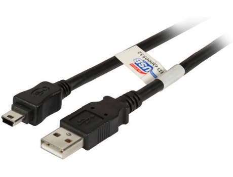 Cabo de Dados EFB ELEKTRONIK (USB A - Mini USB B - 50 cm - Preto)