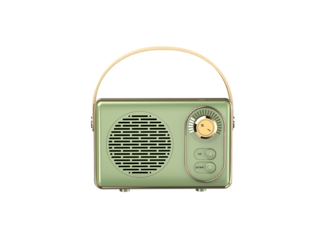 Coluna Mini Estéreo Sem Fios Retro Bluetooth