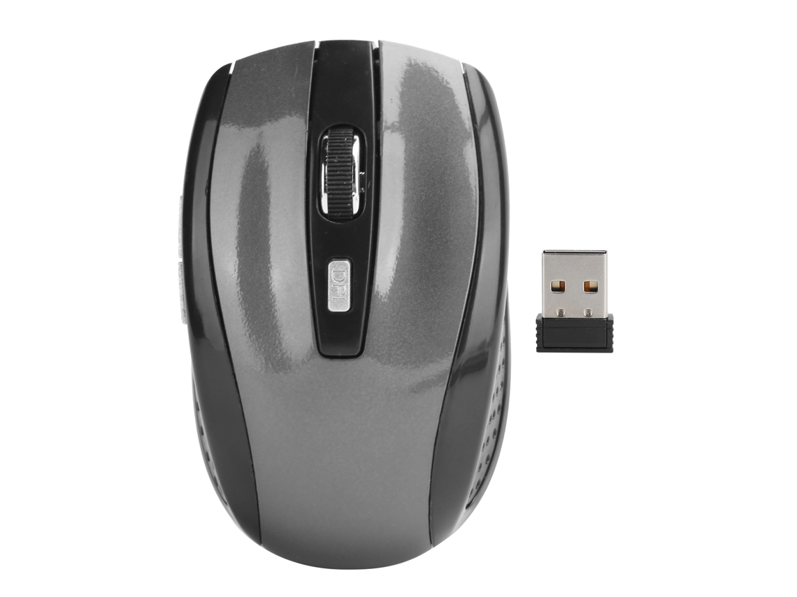 Rato Sem Fio Óptico para Laptop com Dpi Ajustável 250hz Gaming Acessórios Cinza