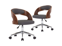 Dining Chair, Dining Chairs Vidaxl Cinzeto Tecido (n/a)