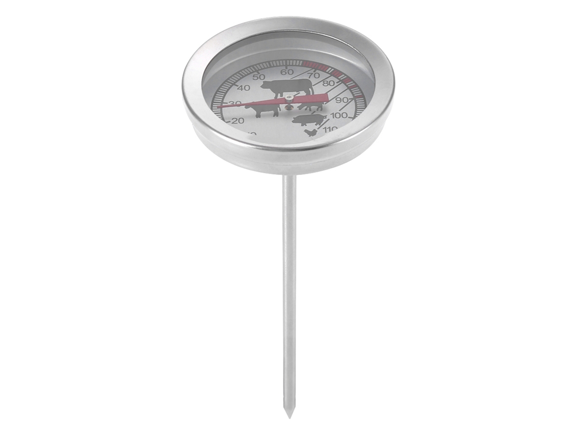 Termômetro de Cozinha para Churrasco Aço Inoxidável Sonda de Alimentos 0 120°c