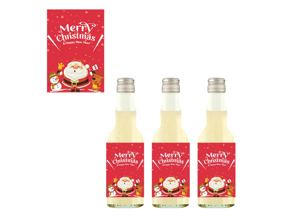 24 Etiquetas para Garrafa de Água Adesivos para Garrafa de Vinho de Natal RNEMITERY