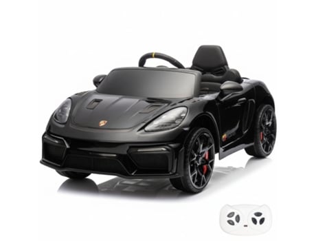 Vehículo Eléctrico Para Niños 12v Porsche 718 Spyder Rs 1 A 5 Años Negro Berghoff Toys