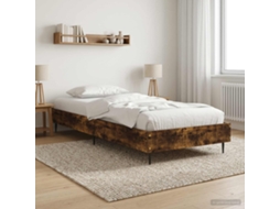 Vidaxl Estrutura Da Cama Carvalho Fumado 80 X 200 Cm