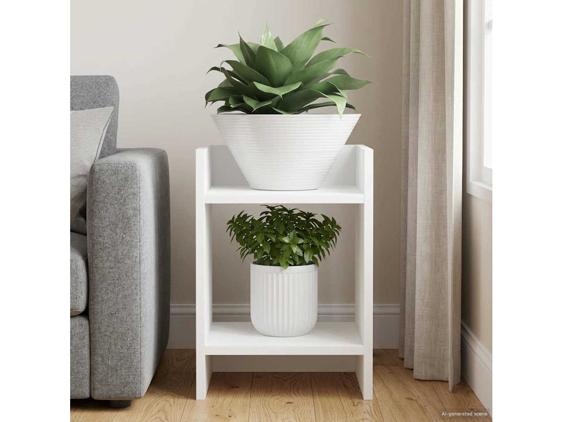 Vidaxl Suporte Para Plantas Branco 30 X 30 X 40 Cm