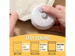 Mini Seladora De Sacos 2 Em 1 Calor Com Cortador Recarregável Alimentos A Vác Uo Portátil Máquina Selagem C
