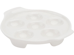 Prato De Cerâmica Resistente Em Formato De Caracol, Com 6 Furos, Ideal Para Churrasco E Para Servir.
