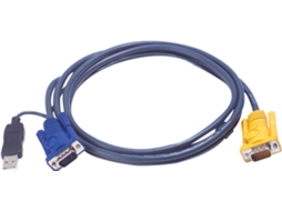 Lurelia Cabo Kvm, Sphd15 Ma para Hd15 Ma E Usb Tipo A Ma, 3 M