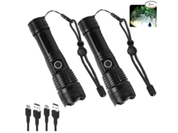 Conjunto de 2 Faróis de Cabeça Recarregáveis com Sensor IR IPX5 HALINUIA