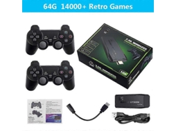Console De Videogame Com 64 Gb De Armazenamento Interno E Mais De 14.000 Jogos. Controle Sem Fio Integrado Para Ps1, Gba, Mame, Gbmd E Neo. Hengjian