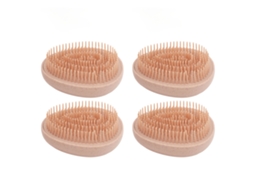 4pcs Pentes De Cabelo Em Forma De Ovo Para Crianças Seco E Molhado Com Dentes Longos E Curtos Para Massagem E Desembaraço