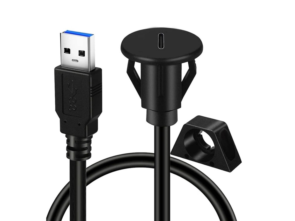 Cabo Extensor Usb-c Para Painel De Veículos, Tipo C, Alta Velocidade,