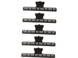 Conjunto de 5 alfinetes Ultechnovo para partituras de piano, em ABS resistente, para joias e acessórios portáteis.