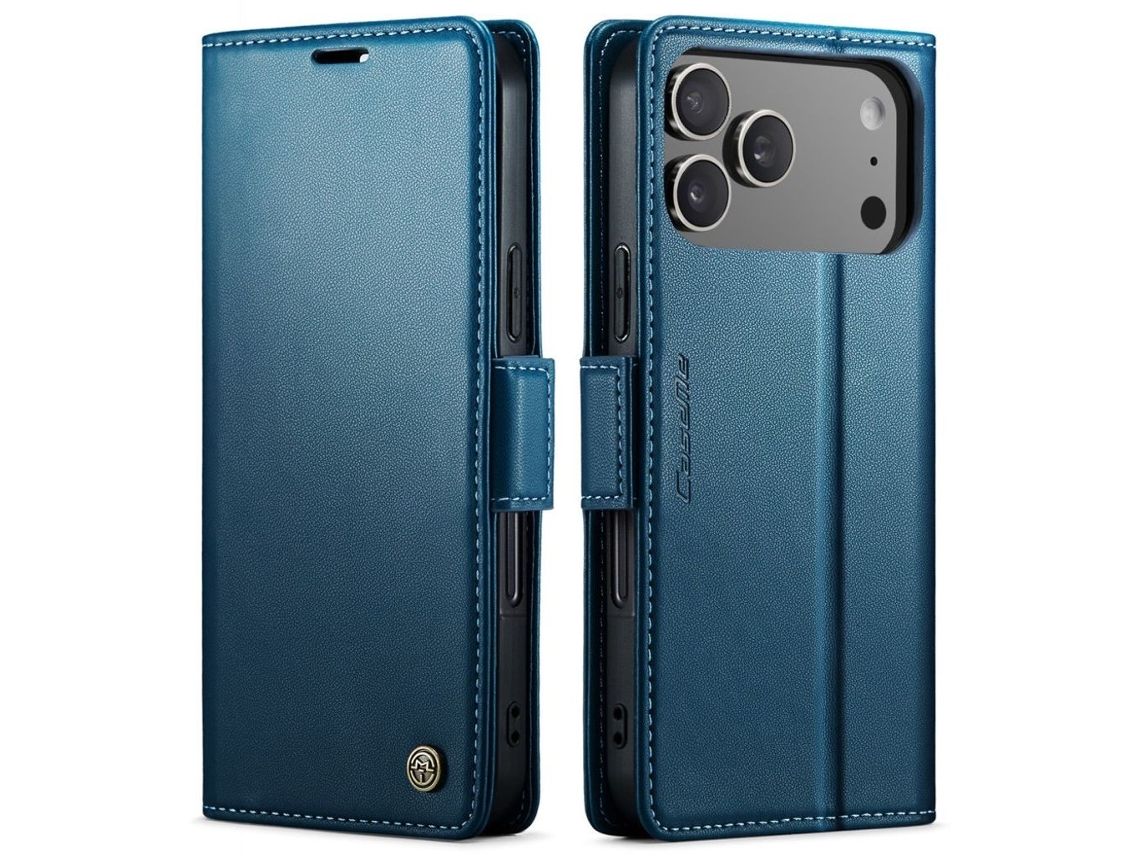 Caseme Capa Para Iphone 17 Pro Com Compartimento Para Cartão - Azul