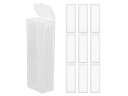 Caixa Organizadora De Plástico Resistente E Leve Para 20 Slides.