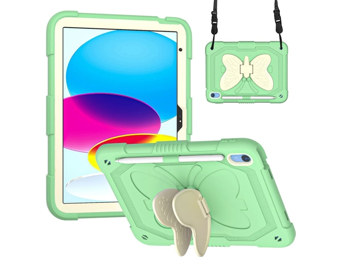 Capa Para Tablet Lurelia, Compatível Com Ipad 10th 10.9 2022, Verde, Pc, Proteção Antiquedas