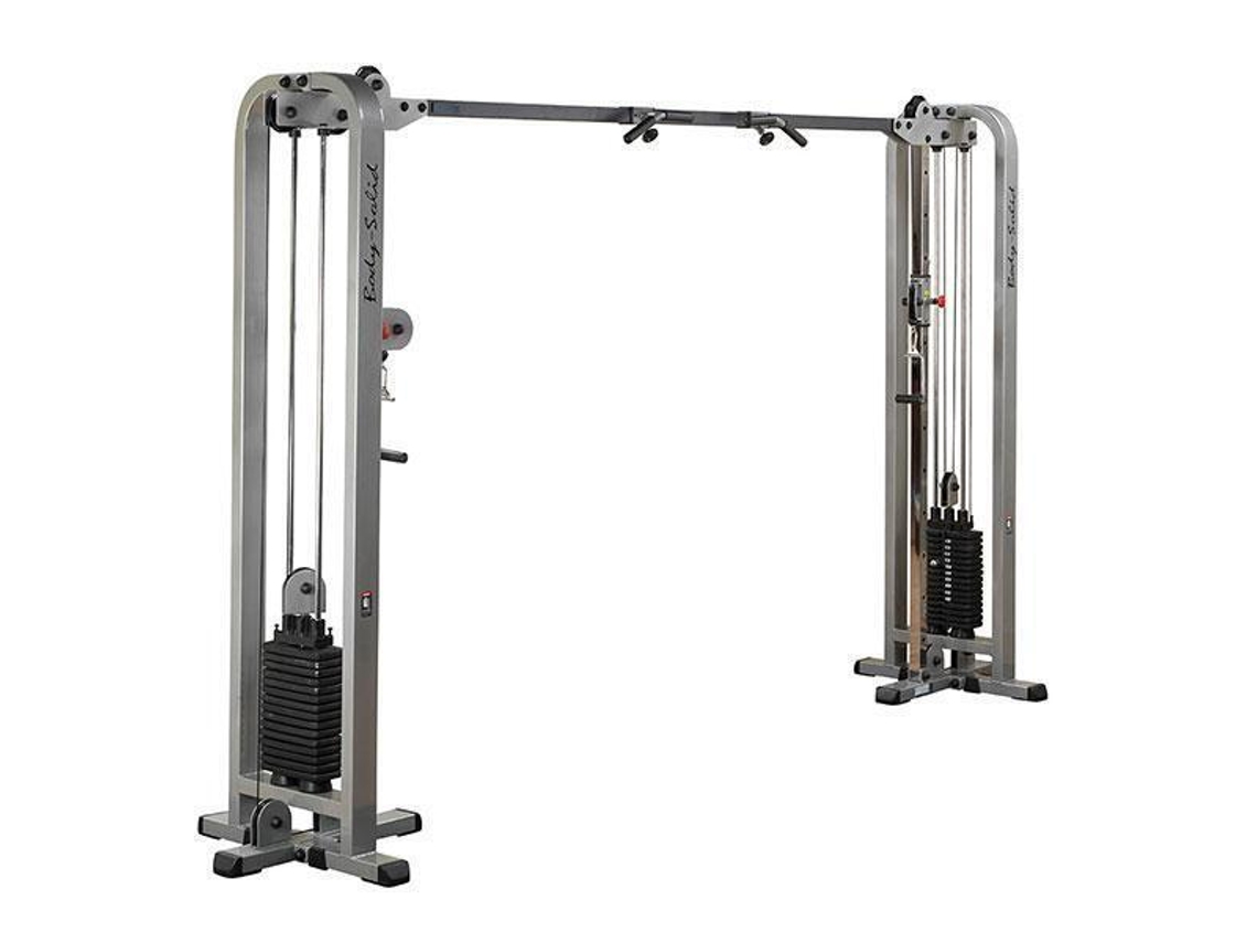 Máquina de pesos de cabo cruzado com pilha de pesos 2 x 105 kg