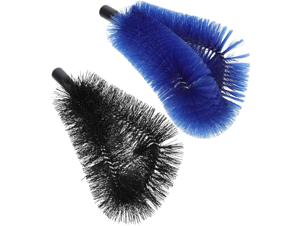 Escova Para Calhas De 24 Mm, Conjunto De 2 Peças, Preta E Azul.