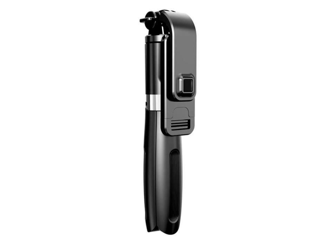 Kyy Selfie Stick Tripé Bluetooth Sem Fio Extensível Dobrável Controle Remoto Universal para Smartphones Preto