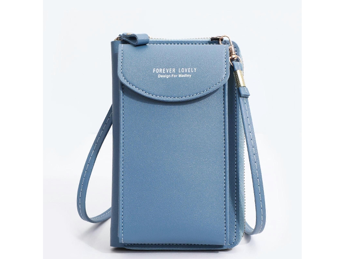Bolsa Transversal Para Celular Com Bloqueio, Couro Pu, Para Mulheres--