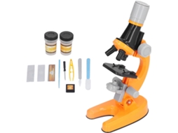 Kit de Microscópio Infantil 1200x, Brinquedo Educativo com Led para Exploração. SFUSHOS