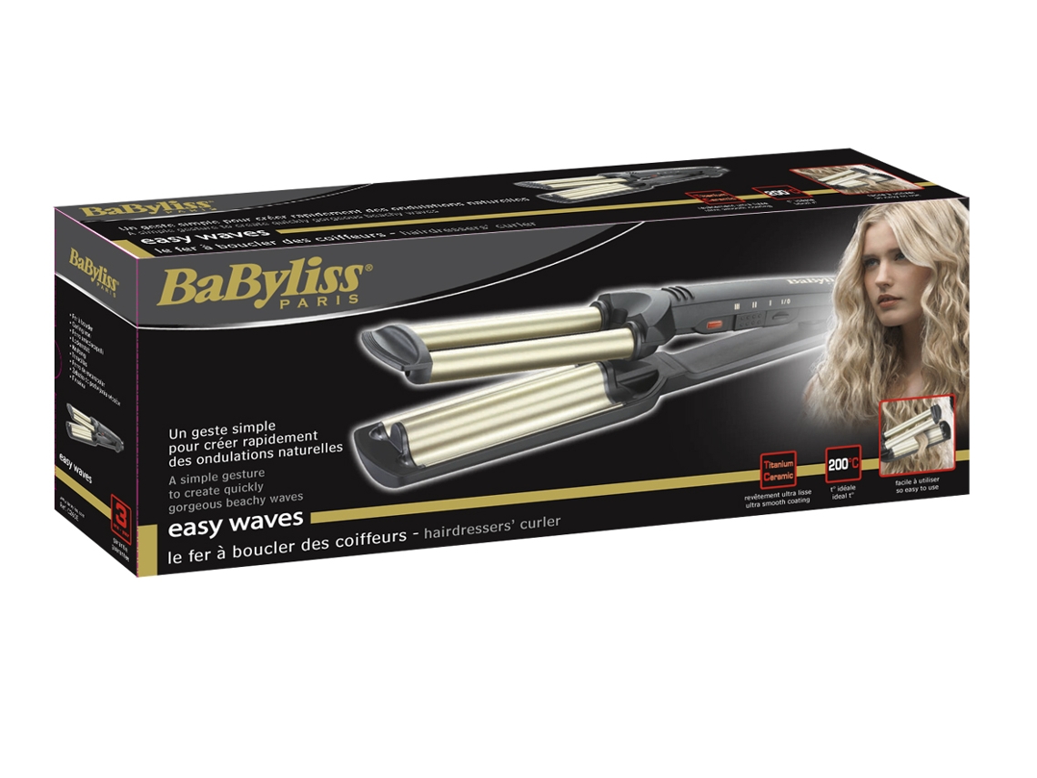 Modelador BABYLISS  (160 a 200 ºC - 3 Níveis de temperatura)