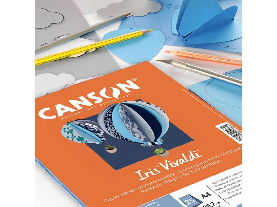 Papel artístico Canson Iris Vivaldi 25 folhas