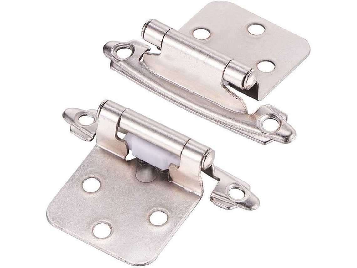 Bisagras De Porta, 1 Par De Bisagras Para Móveis, Armários, Portas De Cozinha (prata)