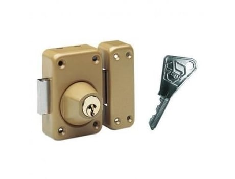 Fechadura de Dupla Entrada V136 110 Parafuso 50Mm Cilindro Bronze VACHETTE 16153000